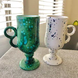 💸 2 for $10 💸| set of 2 spotted goblets